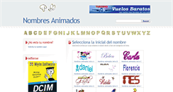 Desktop Screenshot of nombres-animados.net